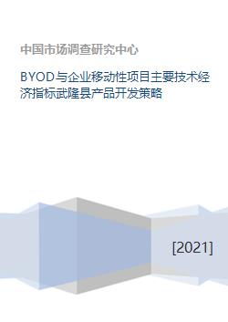 BYOD与企业移动性项目技术经济指标分析及武隆县产品开发策略